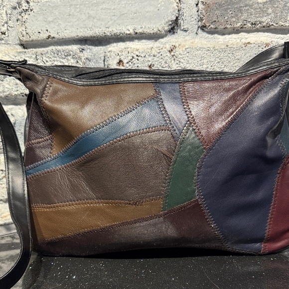 Vintage Handbags - Patchwork Leather Crossbody Bag